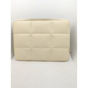 MOSISO Puffy Laptop Sleeve for Tablet, MacBook Air/Pro 9.5"x13.3" cream white